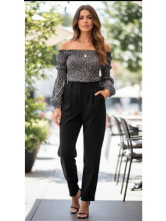 Free People Tops - Free People Floral Off-Shoulder/Square Neck Long Sleeve Bodysuit XS NWT